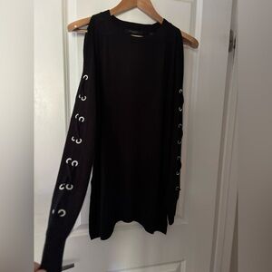 Allsaints Asymmetric Fine merino sweater